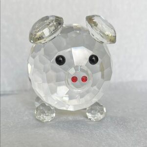 Clear Crystal Pig Figurine